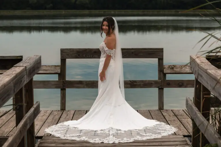 Wedding Portrait of bridge Minnesota Wedding